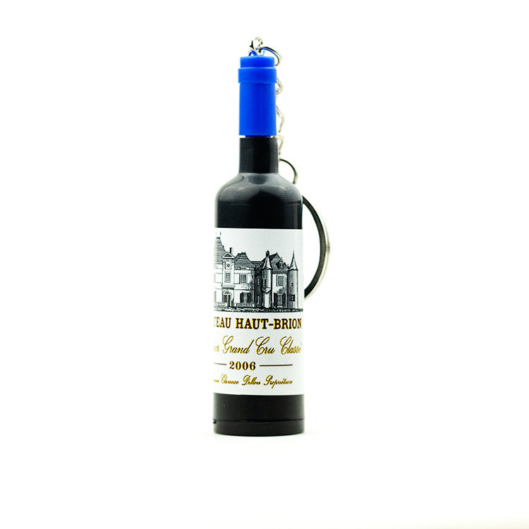 Wholesale Resin Simulation Mini Wine Bottle Beverage Bottle Keychain